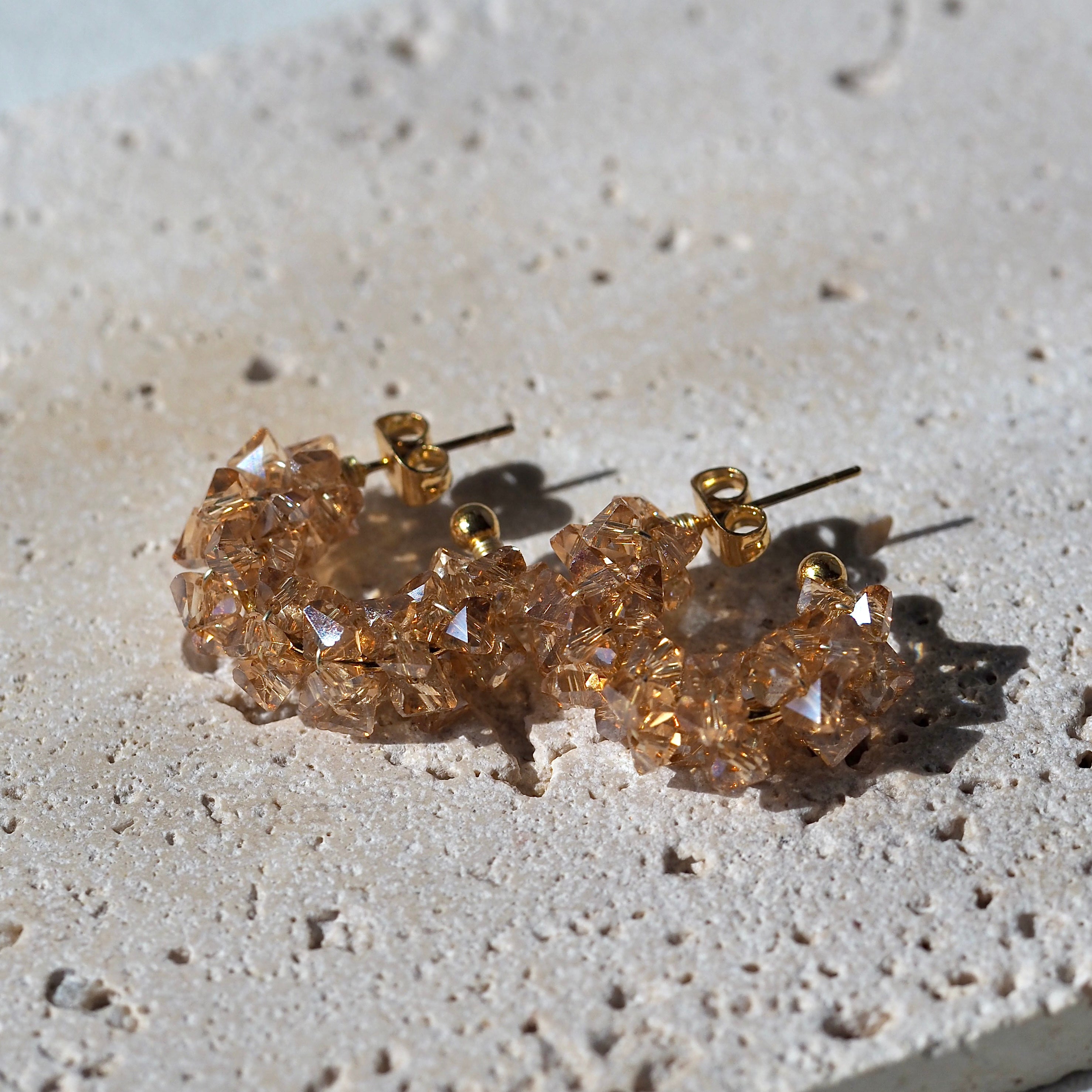 The Vertex – modern glass bead earrings, Best Of Me Canada