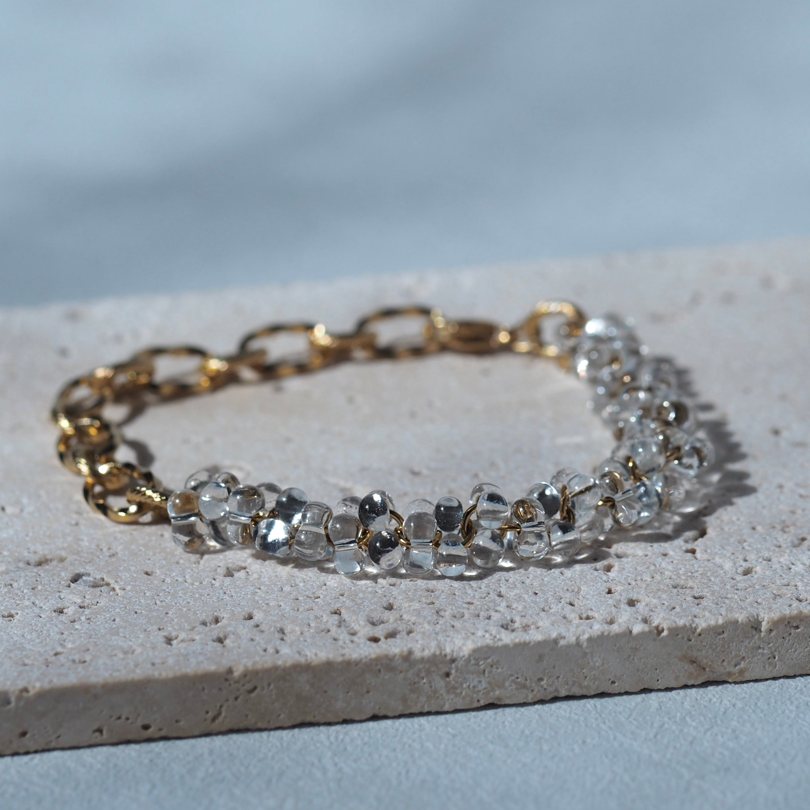 The prism Bracelet - modern glass bead bracelet handcrafted in BC, Canada