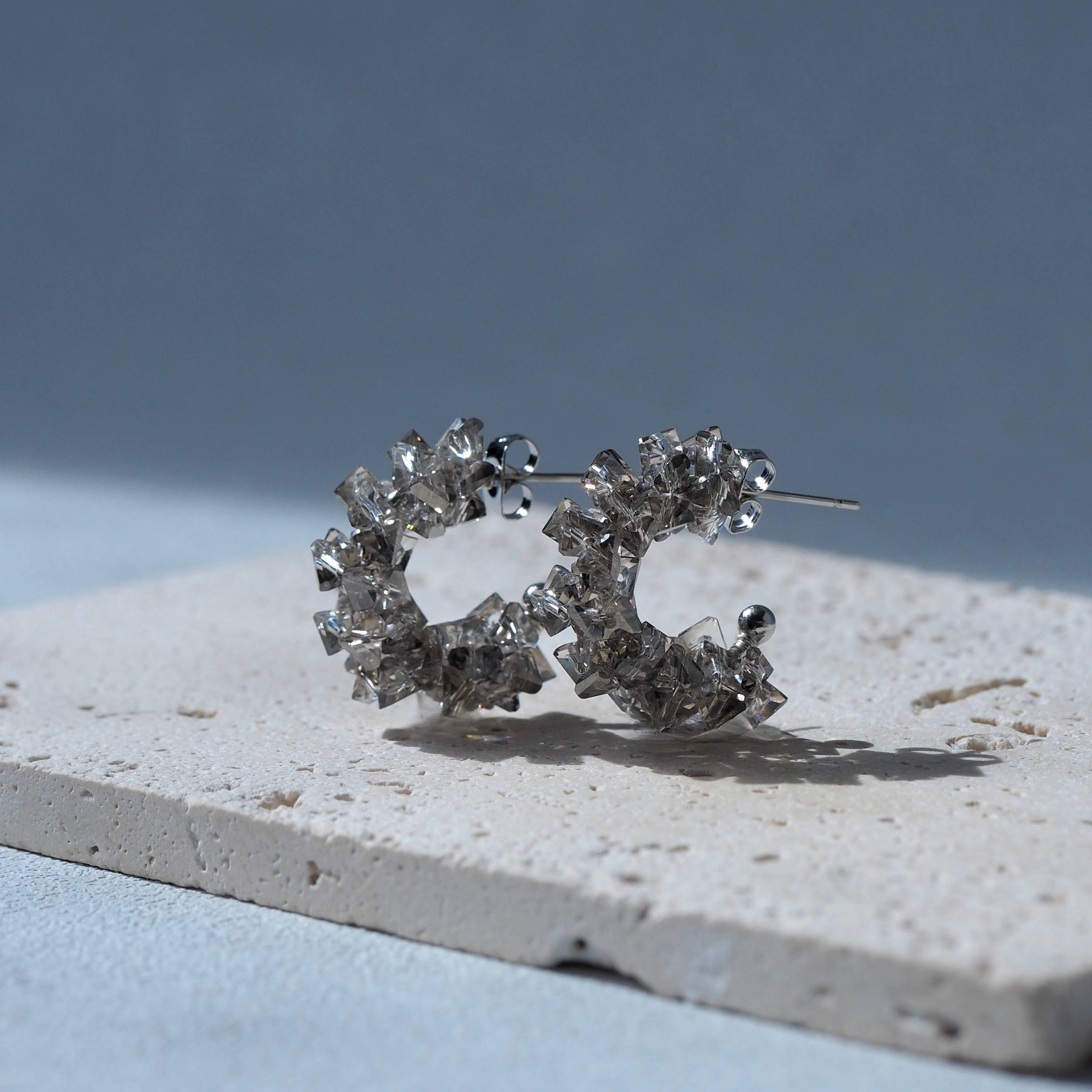 The Vertex – modern women's earrings handcrafted with PVD stainless steel