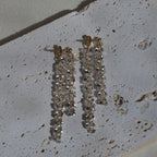 The Prism Veil – PVD stainless steel and glass bead earrings, Best Of Me